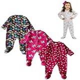 Macacões De Fleece Soft Plush Infantil Para Bebês Criancas Quentinho Inverno Estampas Variadas Quentinho Para Dormir Menina Rosa Cores Variadas 3 Anos 