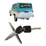 Maçaneta Externa Porta Malas Com Chave Rural Willys Após 60