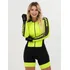 Macaquinho Ciclismo Feminino Forro Gel Manga Longa Amarelo