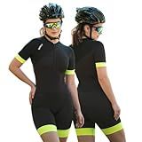 Macaquinho De Ciclismo Feminino Slim D100 Preto Manga Curta G