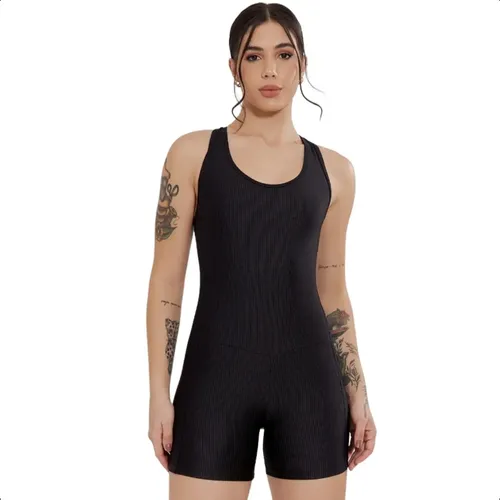 Macaquinho Feminino Fitness Curto