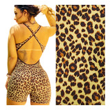 Macaquinho Feminino Fitness Roupa Academia C Bojo Suplex C 