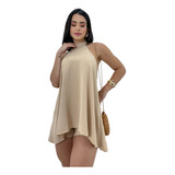 Macaquinho Feminino Vestido Frente