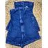 Macaquinho Jeans Premium Carol Modas Feminino Curto