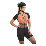Macaquinho Mulher Ciclismo Roupa Pro Ciclista Bike Macacao 