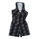 Macaquinho Short Meia Coxa Suplex Academia Moda Praia