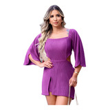 Macaquinho Short Saia Feminino