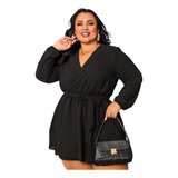 Macaquinho Vestido Short Saia