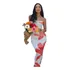Macarella Vestido Midi Tule Com Estampa De Flores