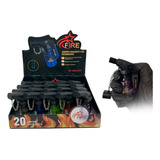 Maçarico Firestar 2 Chama Recarregável Gás Butano Caixa C 20
