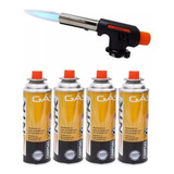 Maçarico Portatil C Regulagem Gourmet Culinario 4 Cartuch