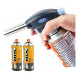 Maçarico Portátil Para Solda 2 Spray Refil De Gás Butano