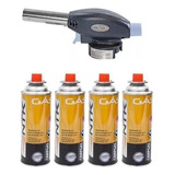 Maçarico Portátil Para Solda 4 Spray Refil De Gás Butano