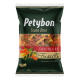 Macarrão De Sêmola Grano Duro Tricolor Com Vegetais Fusilli Petybon Pacote 500g