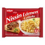 Macarrão Instantâneo Lámen Costela Nissin Miojo Pacote 85g
