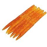 Macarrão Isca Macia Macarrão Isca Macia Acessórios De Pesca 6 Pçs Set Macarrão Isca De Pesca Mordida Pvc Macio Larva Minhoca Isca Artificial Laranja Amarelo 