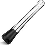 Macerador Socador Profissional Em Aço Inox 25cm Ideal Para Caipirinhas- Coquetéis Drinks Gourmet Frutas E Ervas