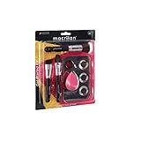 Macrilan Kit Com 3 Pincéis Para Maquiagem 1 Esponja E 1 Placa Kp10 1