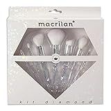 Macrilan Kit Diamond Com 7 Pincéis Profissionais Para Maquiagem Ed003