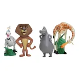 Madagascar Bonecos Miniaturas 4pcs