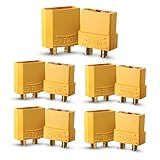 MADCATZ Conjunto De 5 Pares De Conectores De Bateria XT90 Macho E Fêmea Plugue De Conector Bullet Para RC LiPo Bateria Motor FPV Avião Quadricóptero