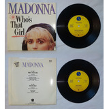 Madonna Compacto Vinil Imp Usado Who s That Girl 1987 45 Rpm