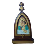 Mae Peregrina Capelinha Mãe Rainha Schoenstatt 28cm Imagem Cor Colorido