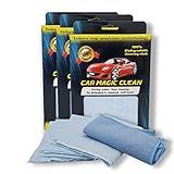 Magic Clean For Car Lenços Biodegradáveis Com Tecnologia De Liberação Lenta Sabão Embutido No Lenço A Economia De água Limpa O Carro Com 1 2 Lenços Cada Pacote Contém 6 Lenços Mágicos E 1 Pano De