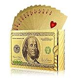 Magic Kiss Waterproof Gold And Silver Foil Poker Playing Cards, Deck Of Plastic Playing Cards Gift (gold 1 Deck)