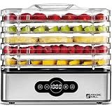 maquina desidratadora alimentos bandejas inoxidavel temporizador digital ajustavel controle temperatura alimentos frutas