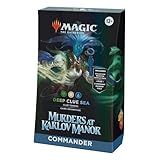 Magic The Gathering Murders At Karlov Manor Commander Deck Deep Clue Sea 100 Card Deck 2 Card Collector Booster Sample Pack Accessories 