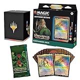 Magic: The Gathering The Gathering The Lord Of The Rings: Tales Of Middle-earth Commander Deck - Riders Of Rohan (baralho De 100 Cartas, Pacote De Amostra De 2 Cartas Para Colecionador + Acessórios)