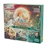 Magic The Gathering The Lord Of The Rings Tales Of Middle Earth Scene Box The Might Of Galadriel 6 Cartas De Cenário 6 Art Cards 3 Set Boosters Display Easel 