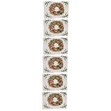 MAGICLULU 6 Peças De Jogos Americanos De Natal Jogos Americanos Rústicos De Natal Porta Copos Para Bebidas Toalha De Mesa De Papai Noel Tapete De Tricô Decoração De Natal Tecido De