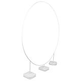 MAGICLULU Suporte De De Balão Círculo Moldura De De Casamento 180Cm Kit De Suporte De Cenário Redondo Reutilizável Moldura De De Balão Para Casamento Aniversário Chá De Bebê