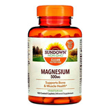 Magnésio 500mg Sundown Naturals 180 Cápsulas
