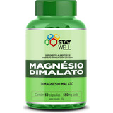 Magnésio Dimalato 100 Puro Fórmula Avançada Produzido Com Matéria prima Importada 60 Cápsulas