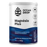 Magnésio Plus Ocean Drop 180 Caps 4 Tipos De Magnesio Sem Sabor