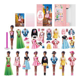Magnética Roupinha Para Boneca Brinquedo Montessori Fashion