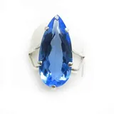 Magnifico Anel Quartzo Azul