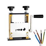 Mágua De Arame Manual- Máquina De Stripper De Fios De Tração à Mão - 6 Orifícios 5 Trilhos Da Alça Ergonômica Ferramenta De Remoção De Cabos - 0-1-0-6in Scrap Antigo Cord Cord Peeler Para Diferentes E