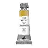 Maimeri Tinta Aquarela Blu 12 Ml De Pigmento único - PY129 Em Ouro Verde - Tubo De Tinta Aquarela Transparente E Resistente à Luz Para Artistas