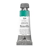 Maimeri Tinta Aquarela Blu 12 Ml De Pigmento único - Tinta Aquarela Profissional Verde Cupric Deep PG7 - Tubo De Tinta Aquarela Transparente E Resistente à Luz Para Artistas