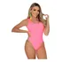 Maiô Body Feminina Suplex Liso Cor Neon Preto Natação Verão