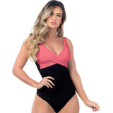 Maiô Body Feminino Modelo 2022 Chapa Barriga Com Bojo Neon