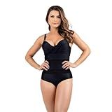 Maio De Tule Feminino Com Bojo Cavado Tendencia Moda Praia Tamanho G 42 44 Cor Body Preto