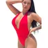 Maio Decote Profundo Sensual Body Cavado Moda Praia 50uv + 