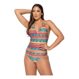 Maiô Estampado Bojo Feminino Lycra Moda Praia Asa Delta