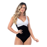 Maiô Feminino Chapa Barriga Afina Silhueta Bojo Aumenta Seio