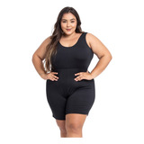 Maio Macaquinho Plus Size Hidroginástica E Natação Premium